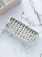 Stackers - Grey Velvet Ring Holder - 73772