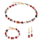 Coeur de Lion GeoCUBE® Iconic Precious bracelet Festive red