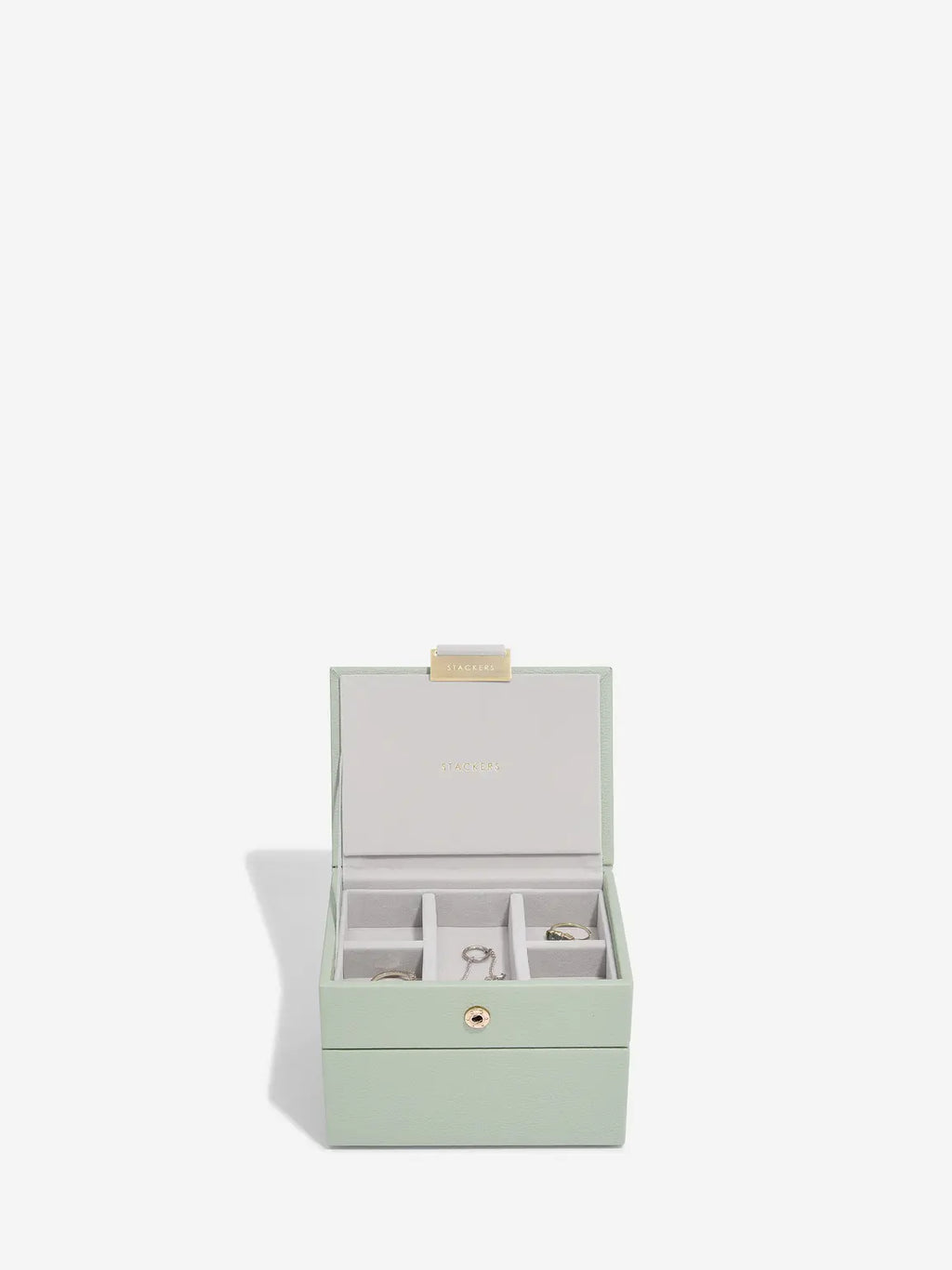 Stackers - Sage Green Micro Jewellery Box - 76152