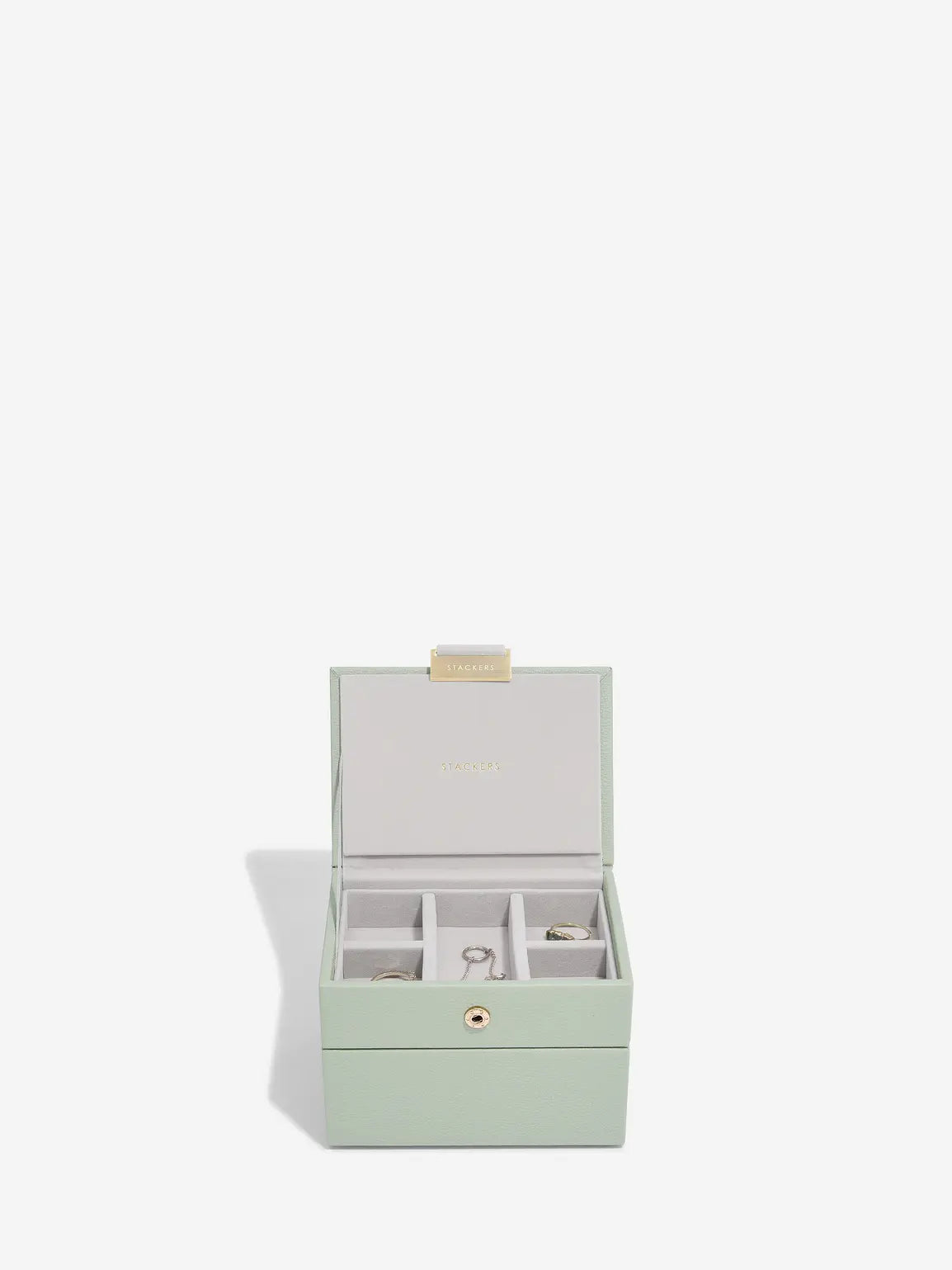 Stackers - Sage Green Micro Jewellery Box - 76152