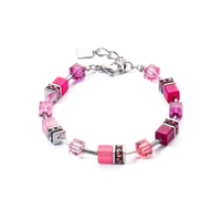 Coeur de Lion GeoCUBE® Iconic bracelet Viva Magenta