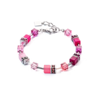 Coeur de Lion GeoCUBE® Iconic bracelet Viva Magenta