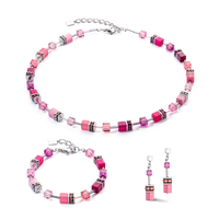 Coeur de Lion GeoCUBE® Iconic bracelet Viva Magenta