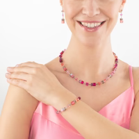 Coeur de Lion GeoCUBE® Iconic bracelet Viva Magenta