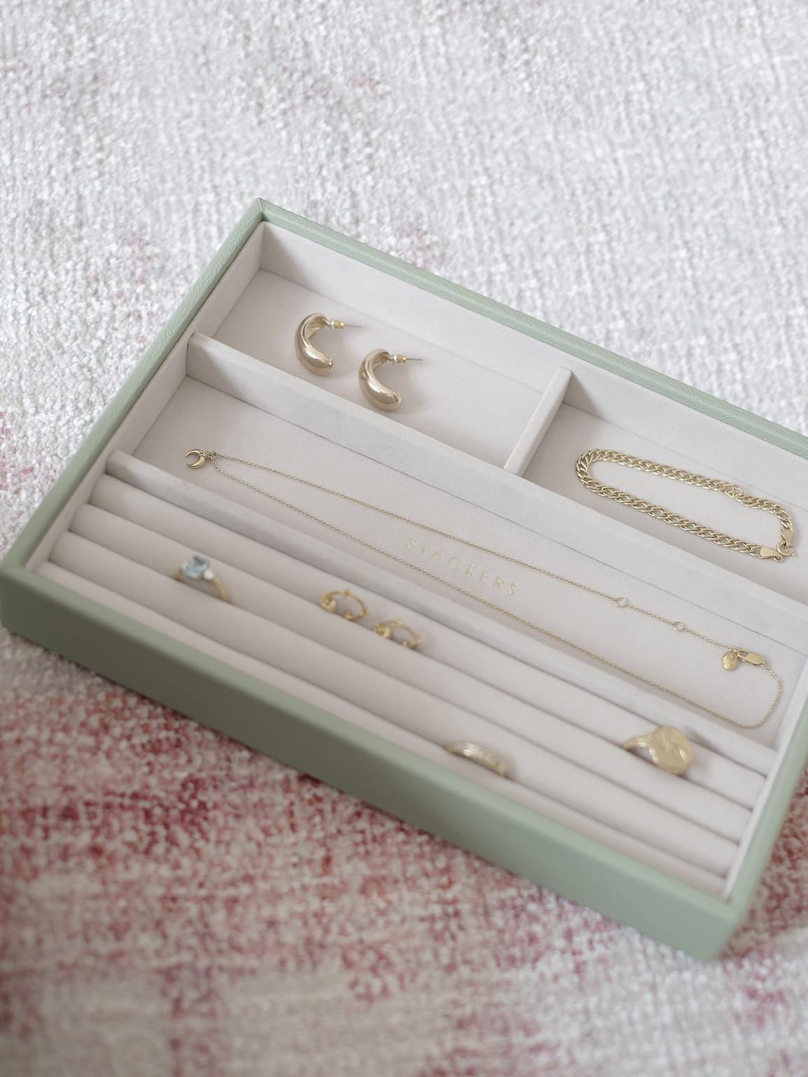 Stackers - Sage Green Classic Ring & Bracelet Layer - 74512