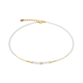 Coeur de Lion Shimmering Princess Pearls gold-white necklace