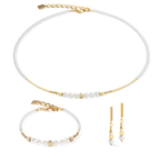 Coeur de Lion Shimmering Princess Pearls gold-white necklace