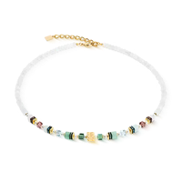 Coeur de Lion Sparkling Princess Spikes gold-Art Nouveau necklace