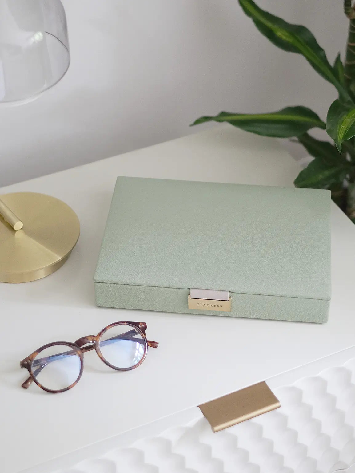 Stackers - Sage Green Classic Jewellery Box Lid