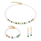 Coeur de Lion Sparkling Princess Spikes gold-Art Nouveau necklace