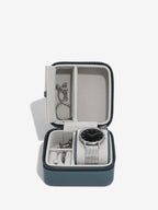 Stackers - Blue Canvas Watch & Jewellery Box