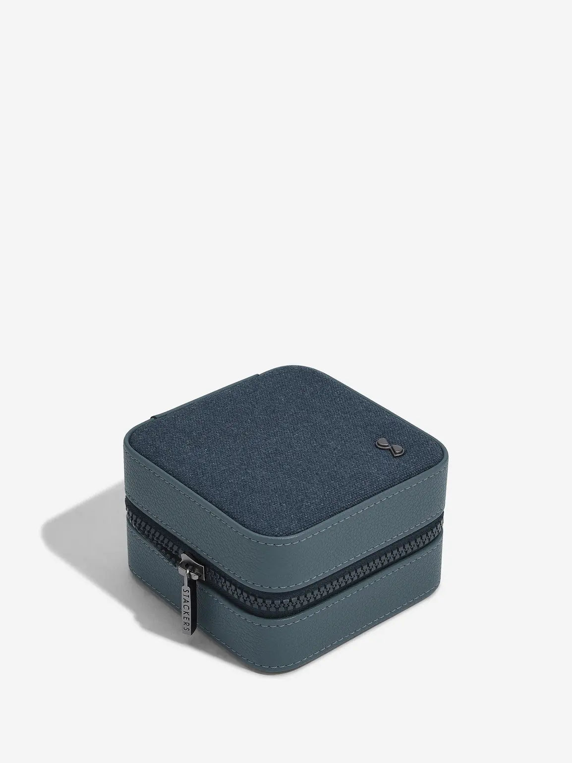 Stackers - Blue Canvas Watch & Jewellery Box