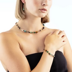 Coeur de Lion GeoCUBE® Iconic Precious earring Art Nouveau