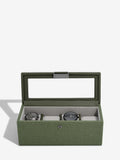 Stackers - Green Canvas 4 Piece Watch Box - 76406