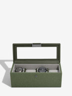 Stackers - Green Canvas 4 Piece Watch Box - 76406
