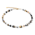 Coeur de Lion GEOCUBE® Necklace grey-gold