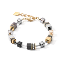 Coeur de Lion GEOCUBE® bracelet grey-gold
