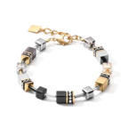 Coeur de Lion GEOCUBE® bracelet grey-gold