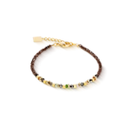Coeur de Lion bracelet golden Whisper brown-olive