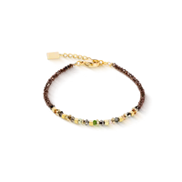 Coeur de Lion bracelet golden Whisper brown-olive
