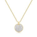 Ania Haie - Two-Tone Large Pavé Disc Necklace