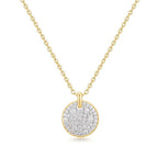 Ania Haie - Two-Tone Large Pavé Disc Necklace