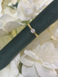 PRE LOVED 18ct yellow gold diamond solitaire ring