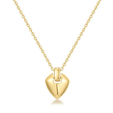 Ania Haie - Gold Shield Pendant Necklace
