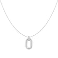 Ania Haie - Silver Oval Hoop Pendant Necklace