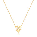 Ania Haie - Gold Heart Kiss Pavé Necklace