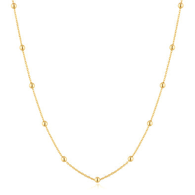 Ania Haie  - Gold Bobble Long Chain Necklace