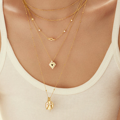 Ania Haie  - Gold Bobble Long Chain Necklace