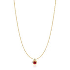 Ania Haie - Gold Crimson Solitaire Necklace