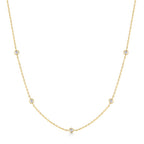 Ania Haie - Gold Classic Bezel-Set Station Necklace