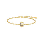 Ania Haie - Gold Colour-Block Mother of Pearl Star Bracelet