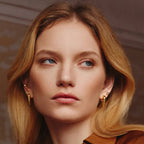 Ania Haie - Gold Tiger Eye Huggie Hoop Earrings
