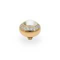 Qudo - Tondo Deluxe Top 10 mm - Gold & Cream Pearl