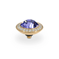 Qudo - Tondo Deluxe Top 13mm Gold & Tanzanite
