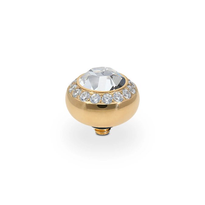 Qudo - Tondo Deluxe Top 10 mm - Gold & Crystal