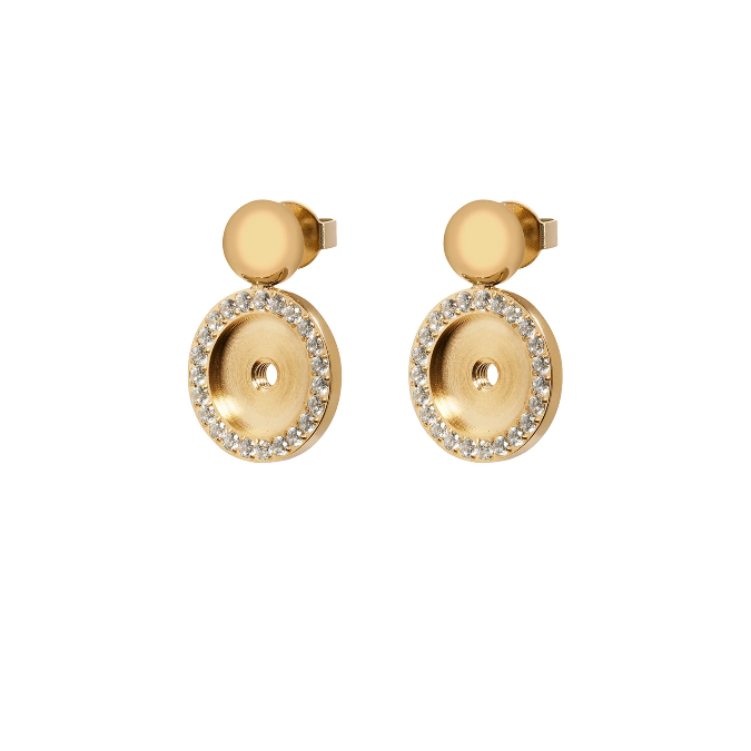 Qudo - Ear Studs Portofino Gold