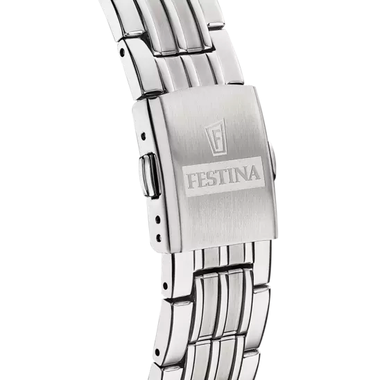 Festina Men's 40mm Grey Silver Watch