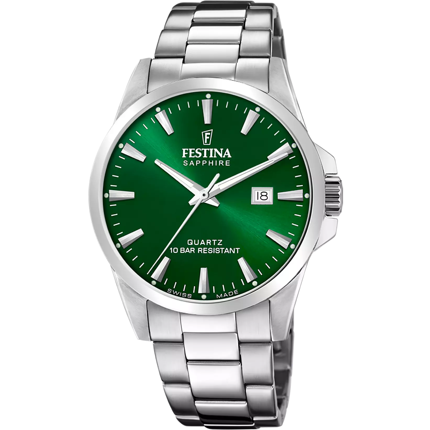 Festina - Men’s green stainless steel watch F20024/6