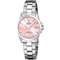 Festina Swiss Made women's pink watch with stainless steel bracelet F20049/3