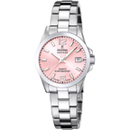 Festina Swiss Made women's pink watch with stainless steel bracelet F20049/3