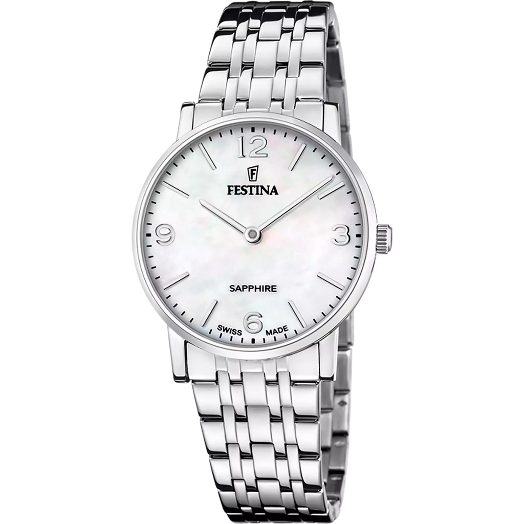 Festina Swiss Made women's stainless steel watch F20047/2