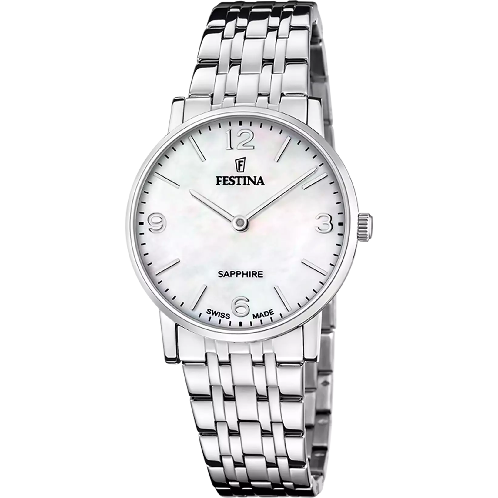 Festina Swiss Made women's stainless steel watch F20047/2