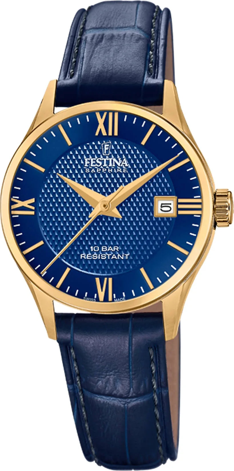 Festina Swiss Made Women’s Watch F20011/3 with Leather Strap