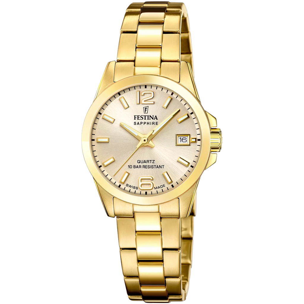 Festina Swiss Made women's watch with stainless steel bracelet F20050/2