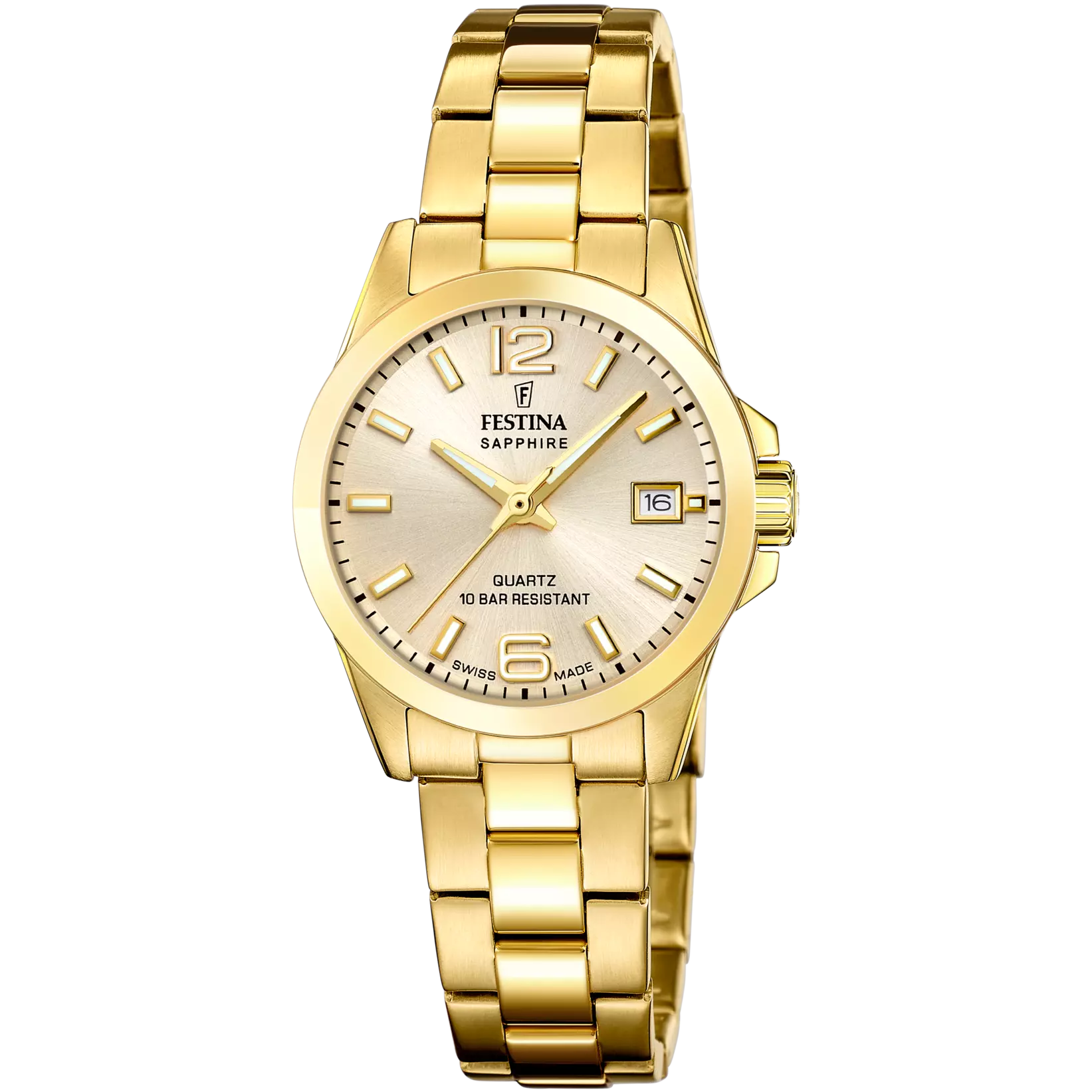 Festina Swiss Made women's watch with stainless steel bracelet F20050/2
