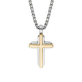 Unique & Co Stainless Steel Gold Plated Cross Pendant and Chain